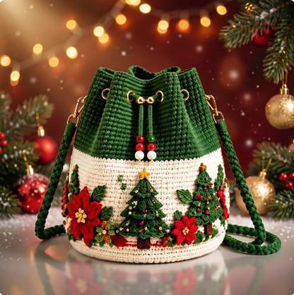 Merry Little Christmas Crochet Bag 🎄